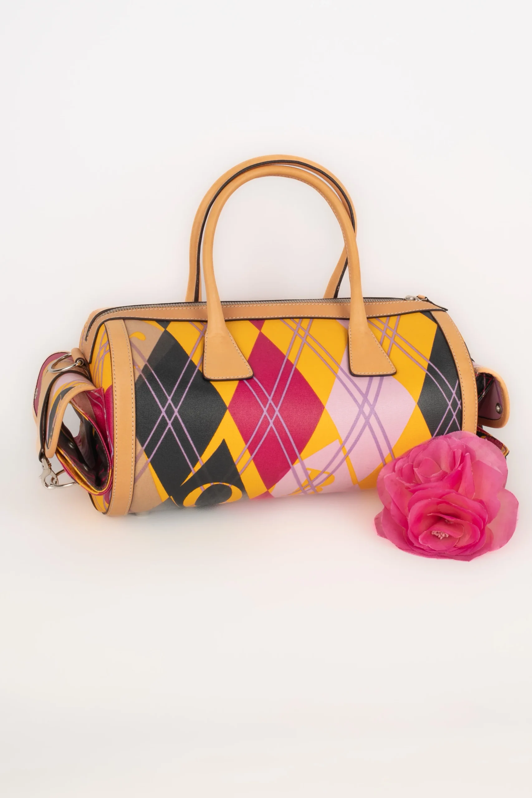 Sac "boston Bowling" arlequin Christian Dior collection Golf 2004