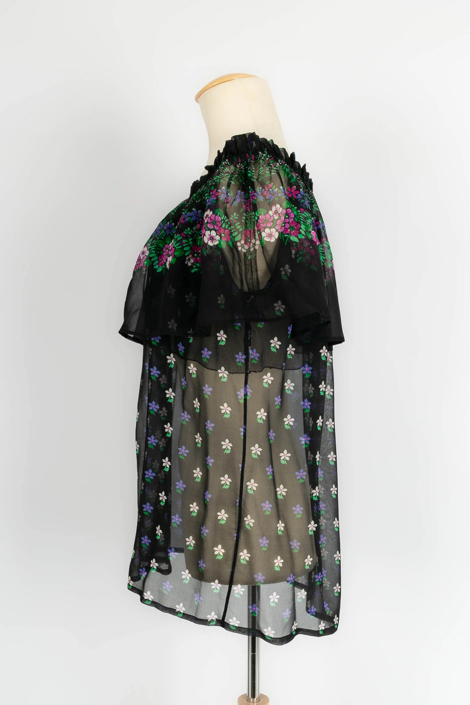 Blouse fleurie Yves Saint Laurent – Image 3