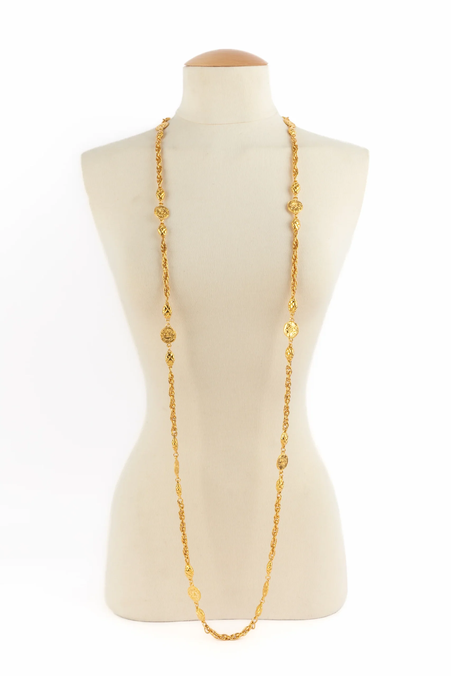 Collier doré Chanel 1985's – Image 5