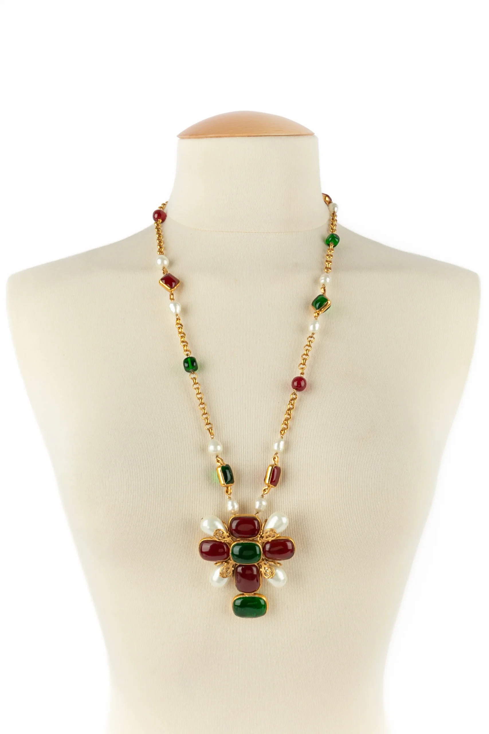 Collier croix Chanel 1994 – Image 4