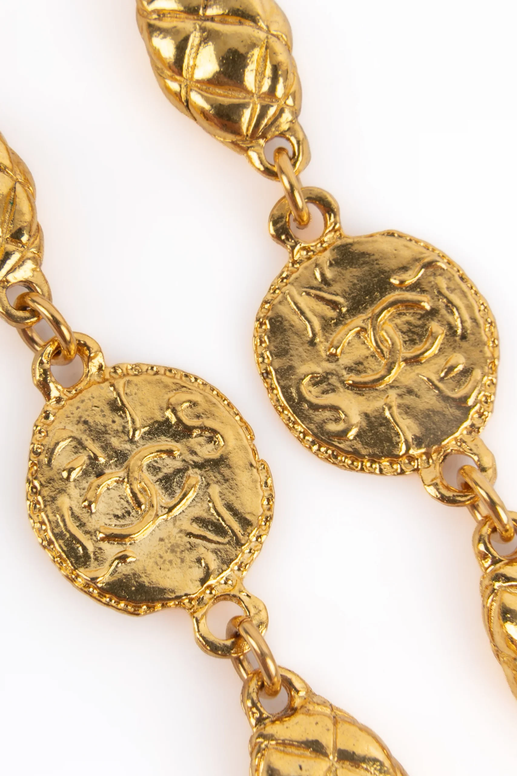 Collier doré Chanel 1985's – Image 8