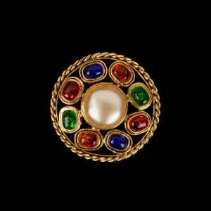 Broche multicolore Chanel