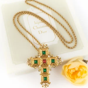 Collier "Croix" Christian Dior