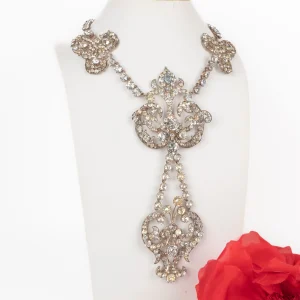 Collier strassé de théâtre