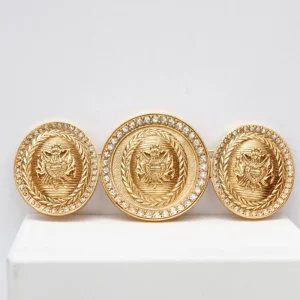 Broche en métal doré Christian Dior