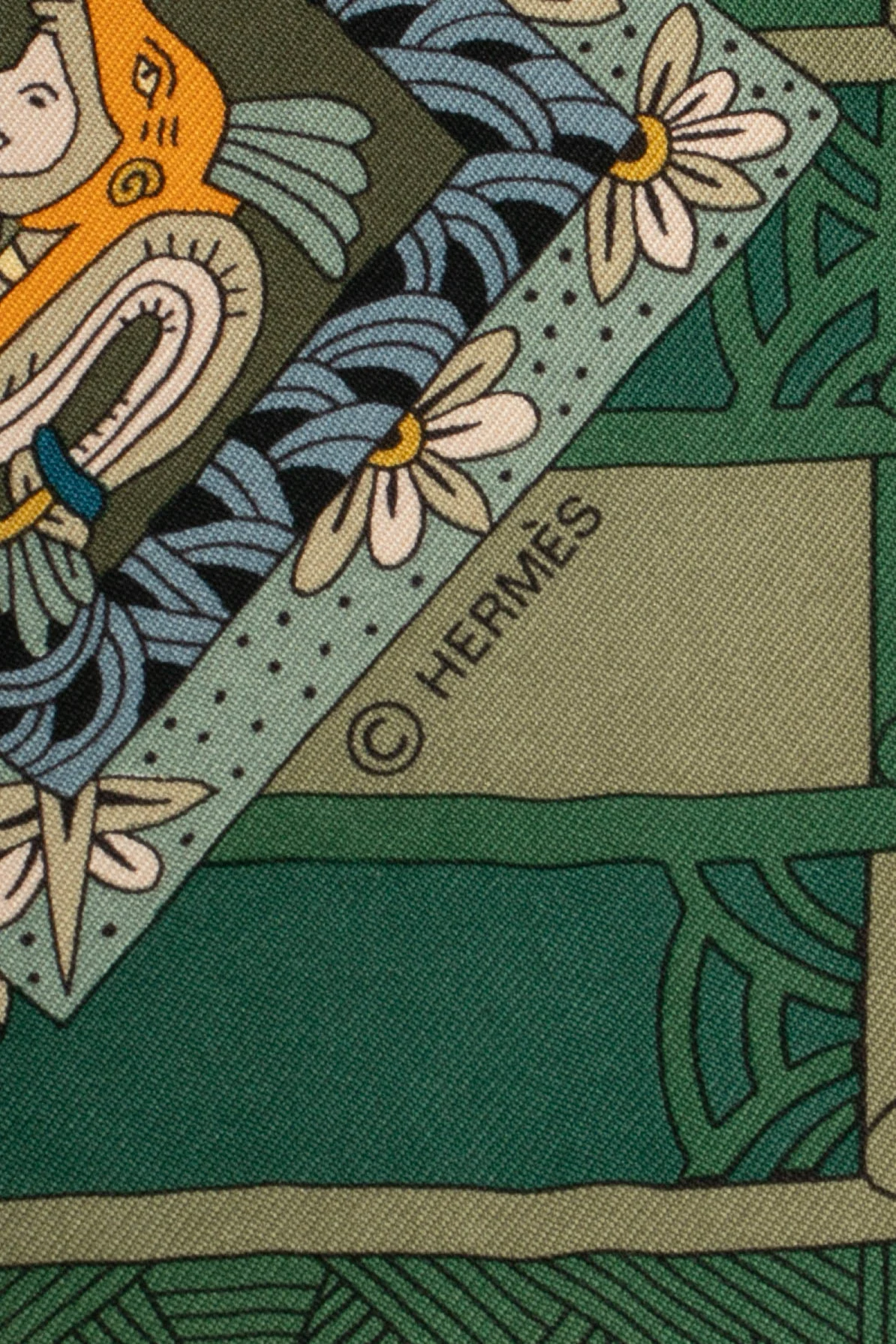 Foulard / Carré "Astres et Soleil" Hermès – Image 5