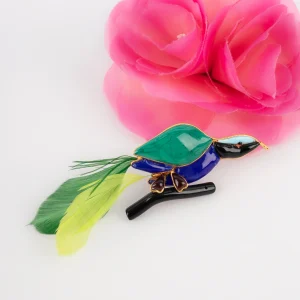 Broche oiseau Loulou de la Falaise