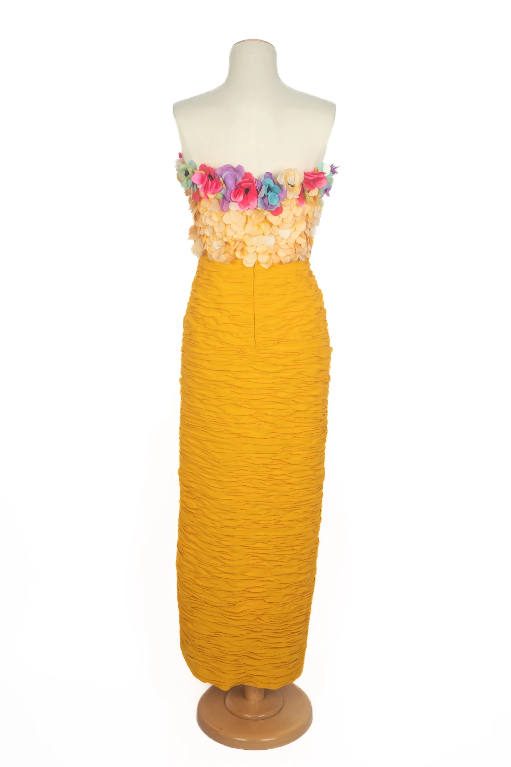 Robe fleuri Jean-Louis Scherrer Haute Couture Été 1991 – Image 8