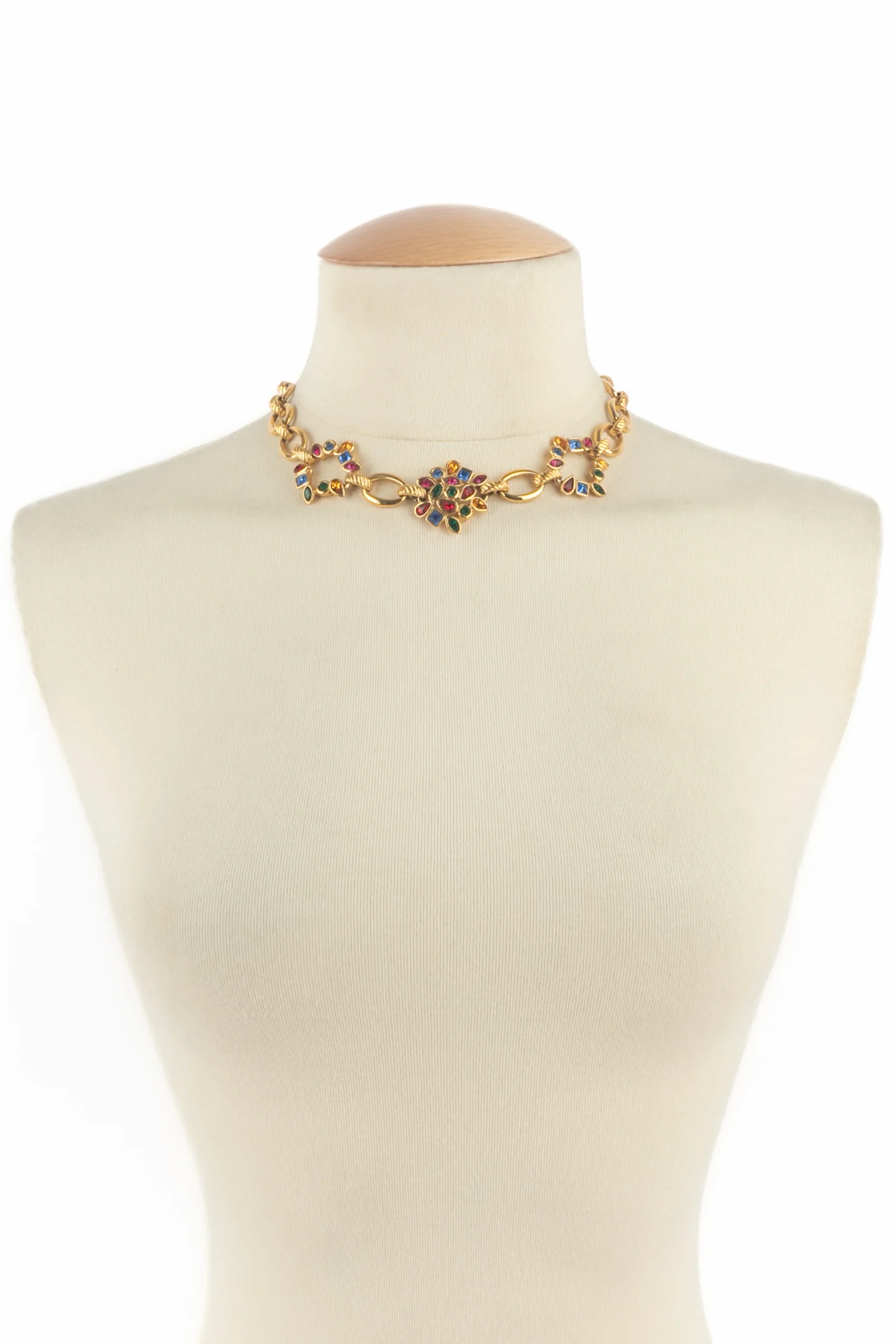 Collier strass Yves Saint Laurent – Image 4