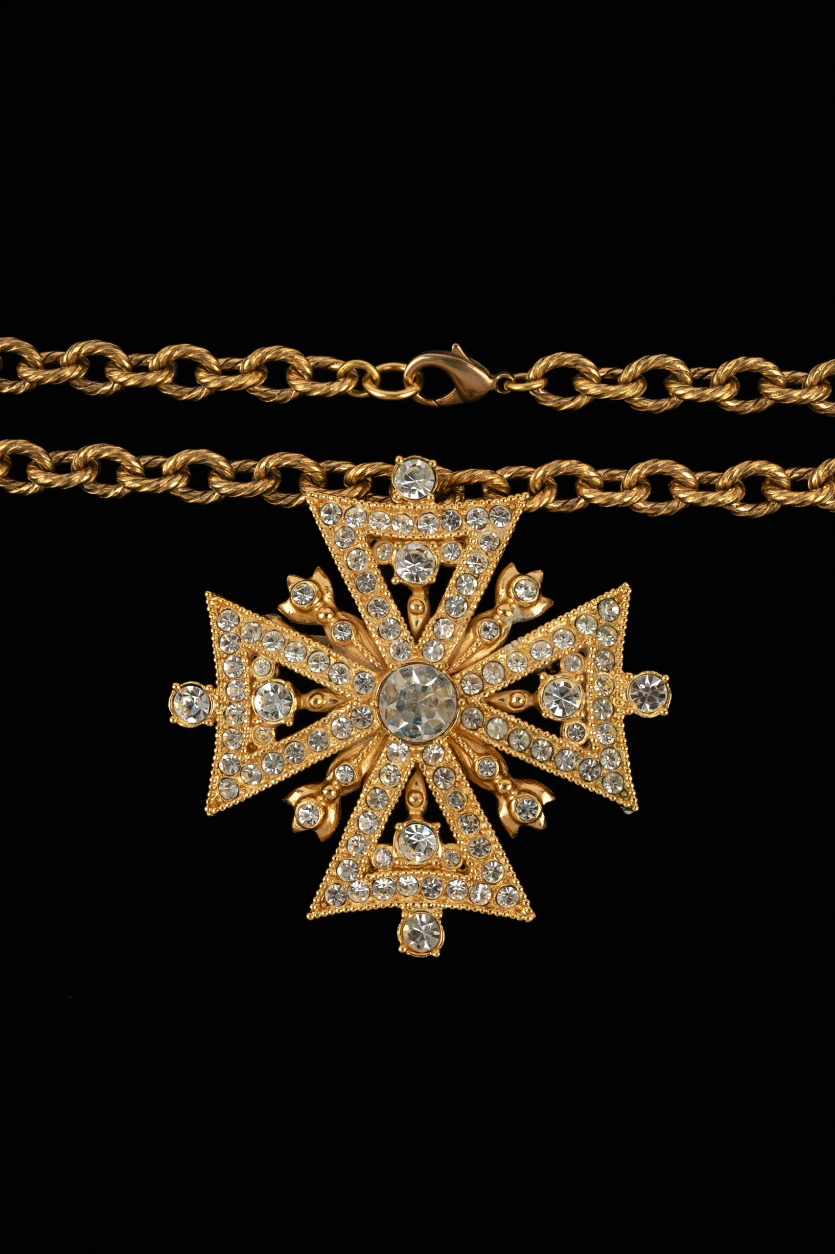 Collier "croix de malte" Christian Dior – Image 3