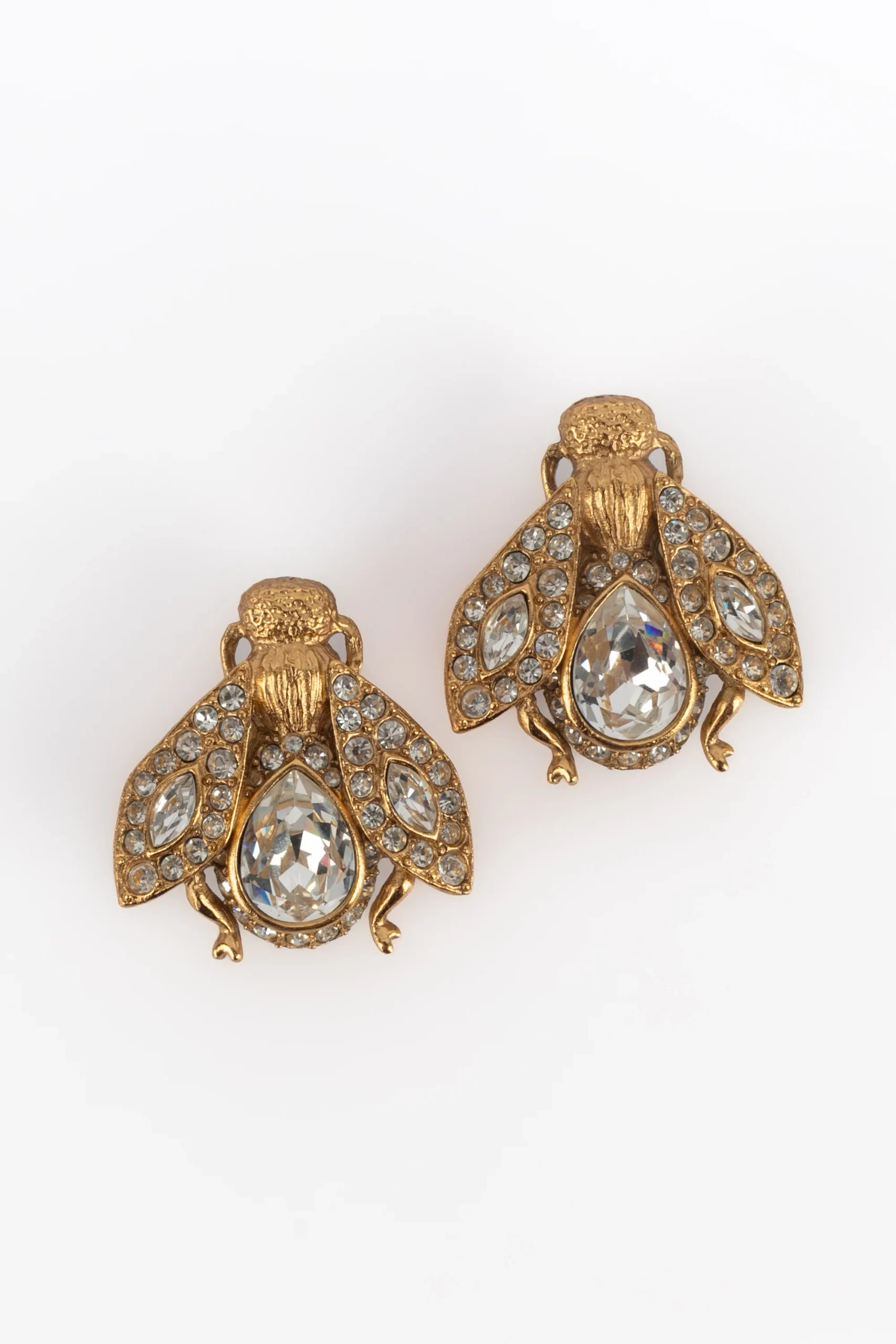Boucles d'oreilles abeilles Dior – Image 3
