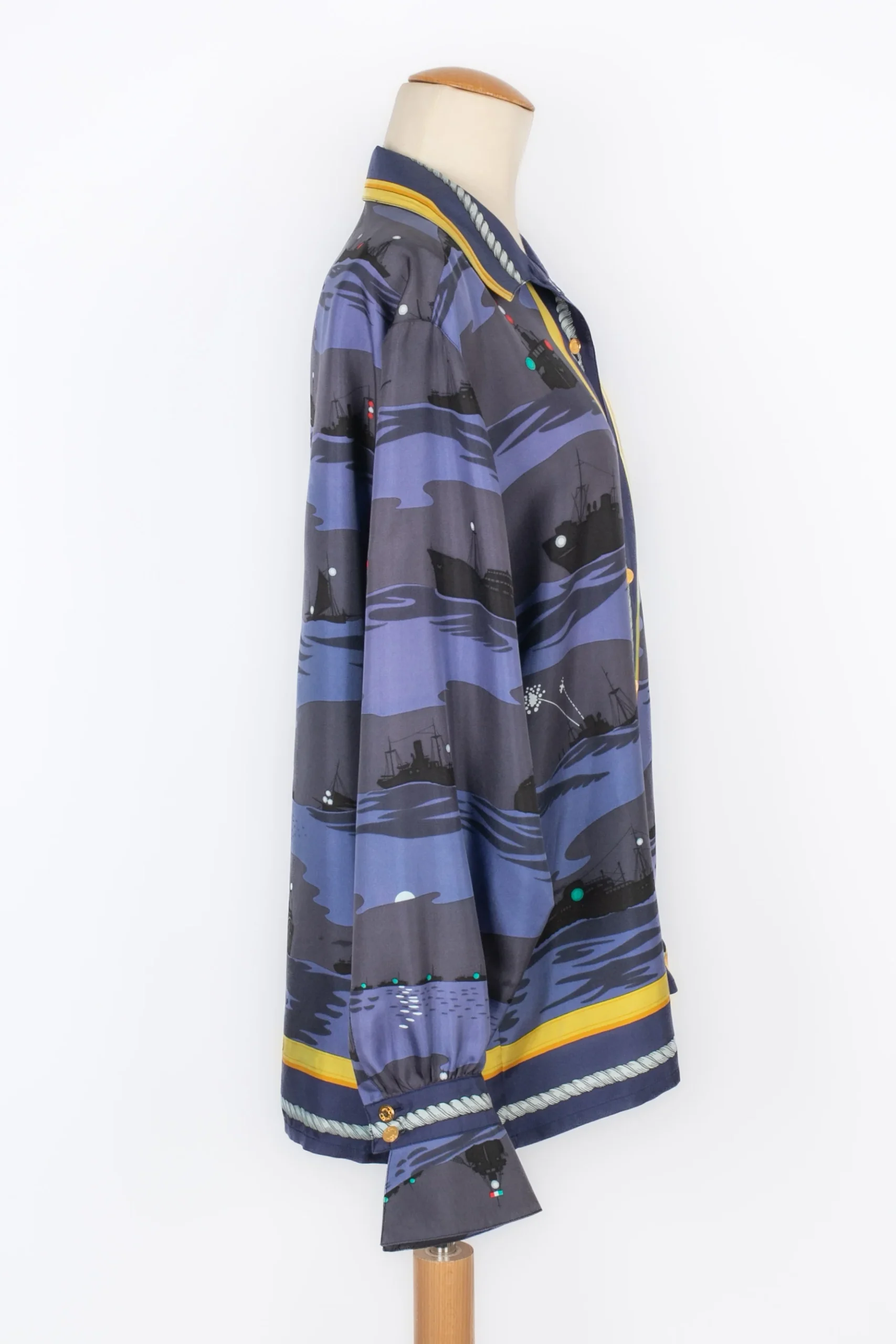 Chemise en soie Hermès – Image 5