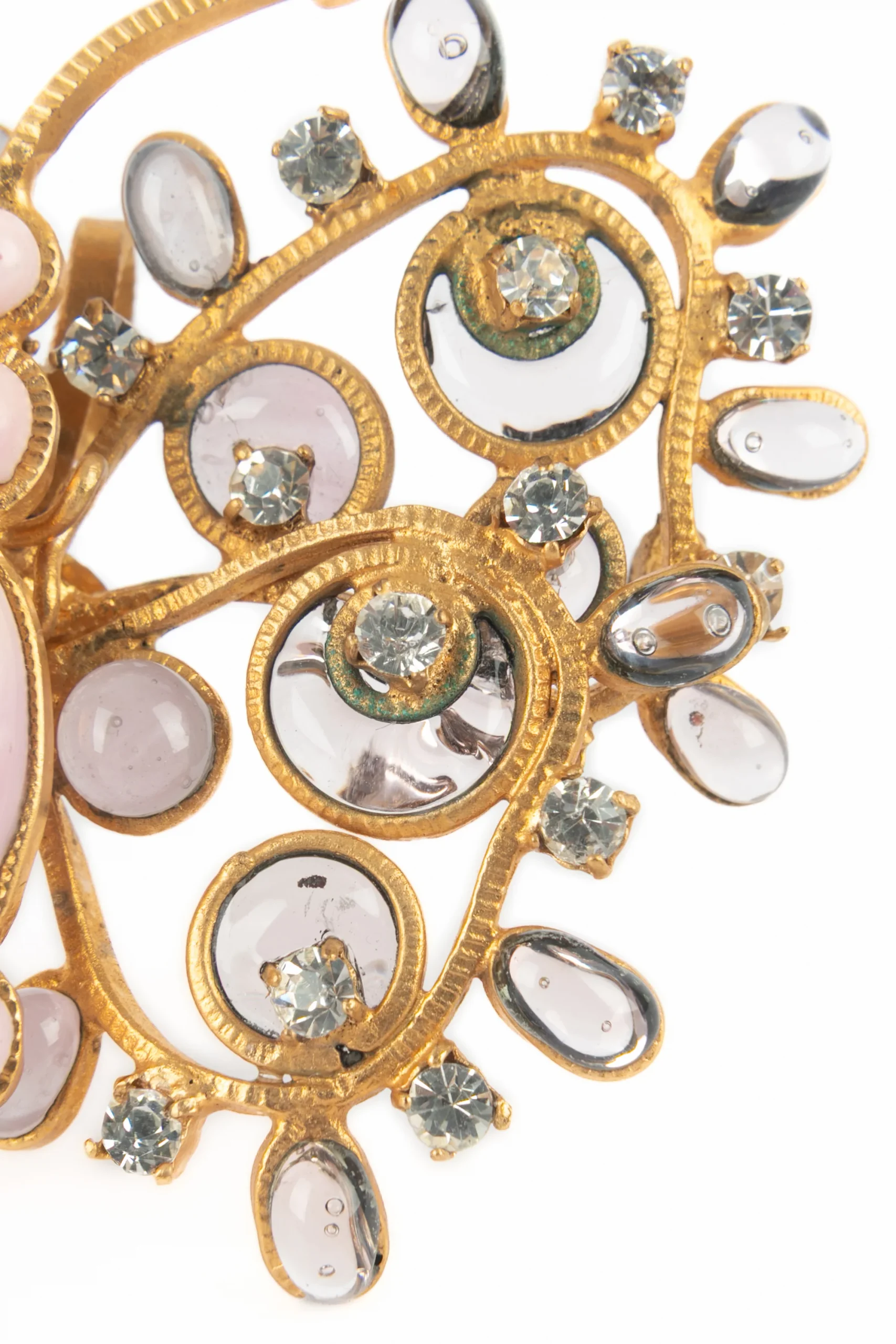 Broche pendentif "papillon" Gripoix vintage – Image 5