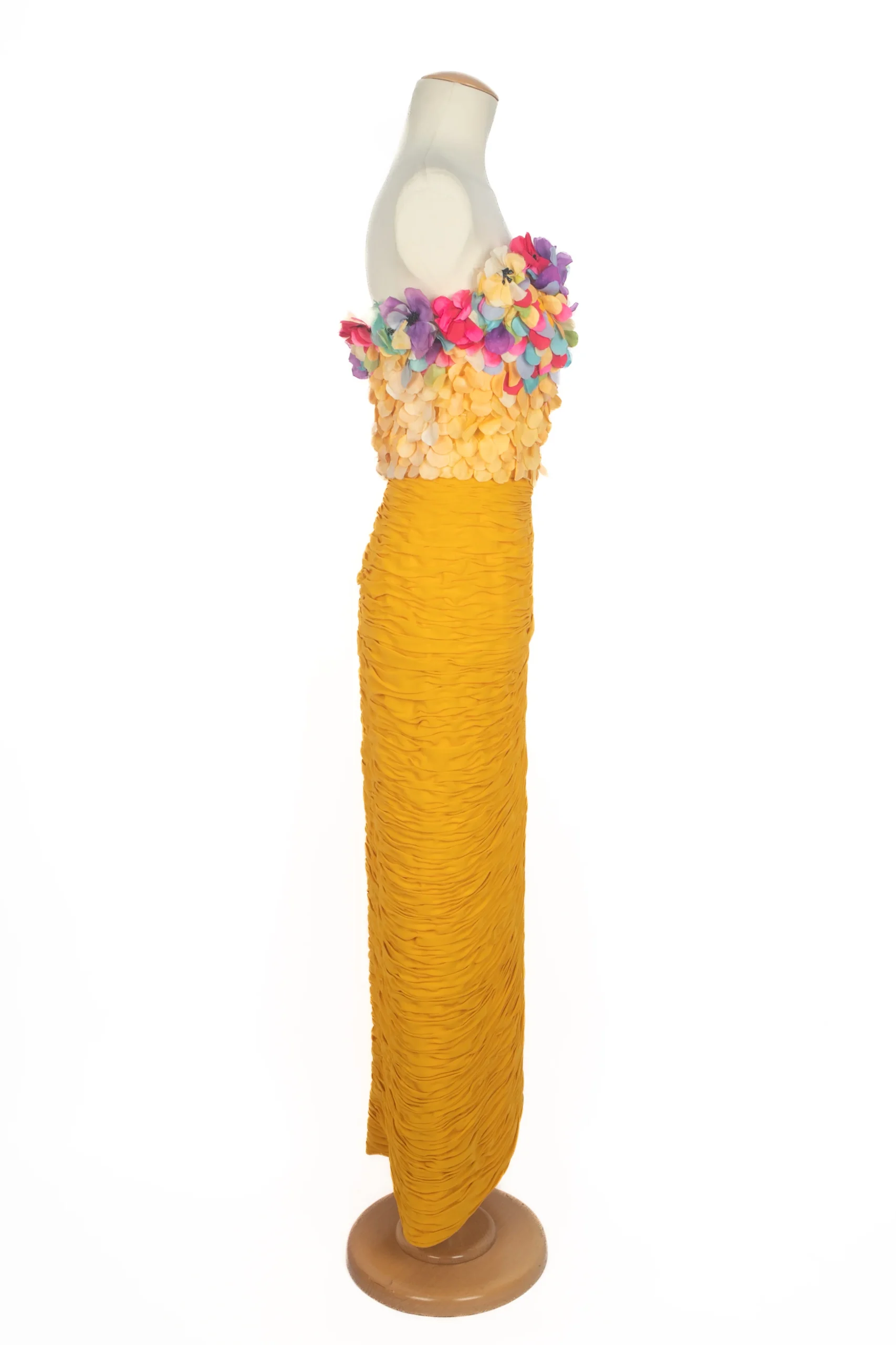 Robe fleuri Jean-Louis Scherrer Haute Couture Été 1991 – Image 7