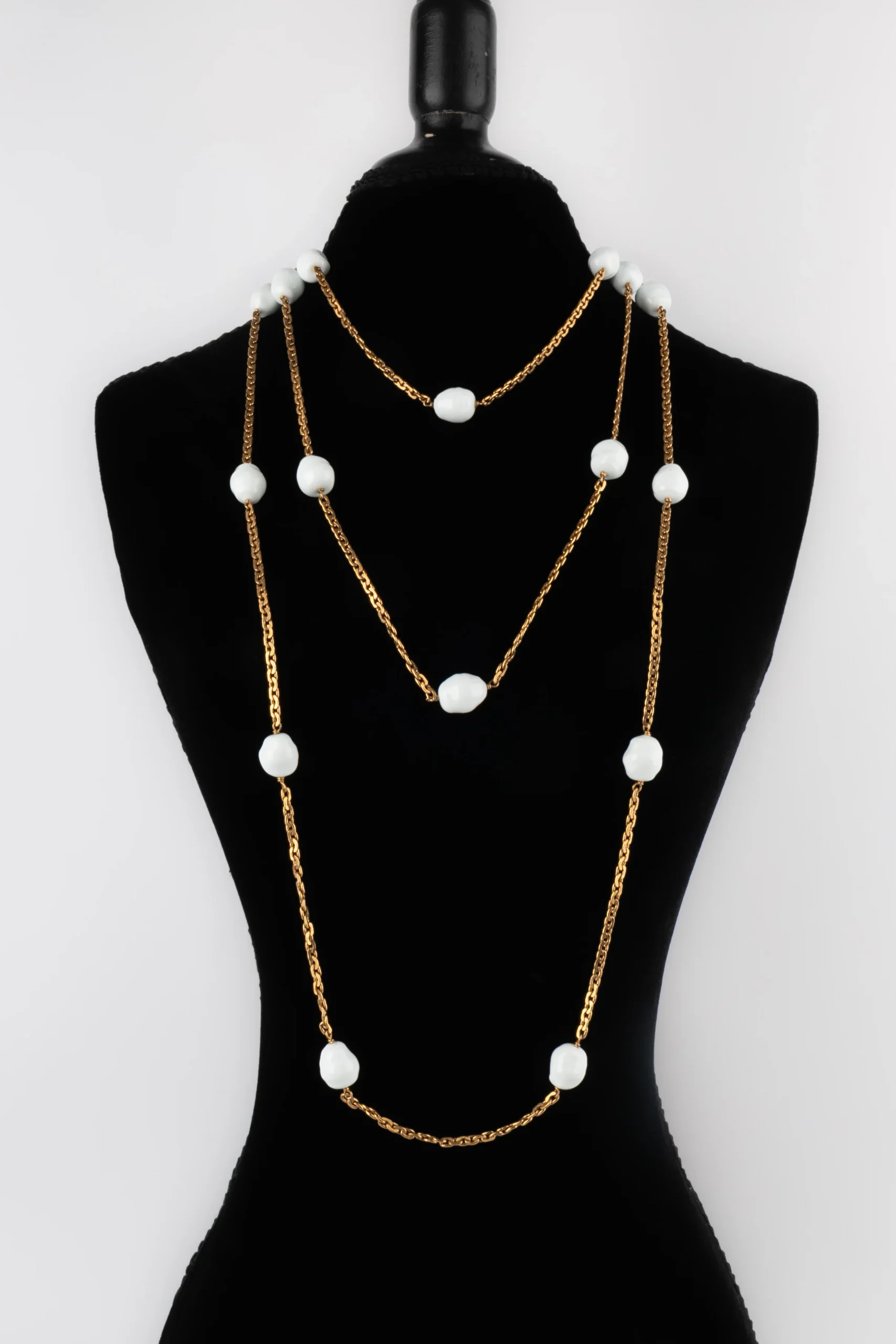 Collier / sautoir de perles Chanel – Image 4