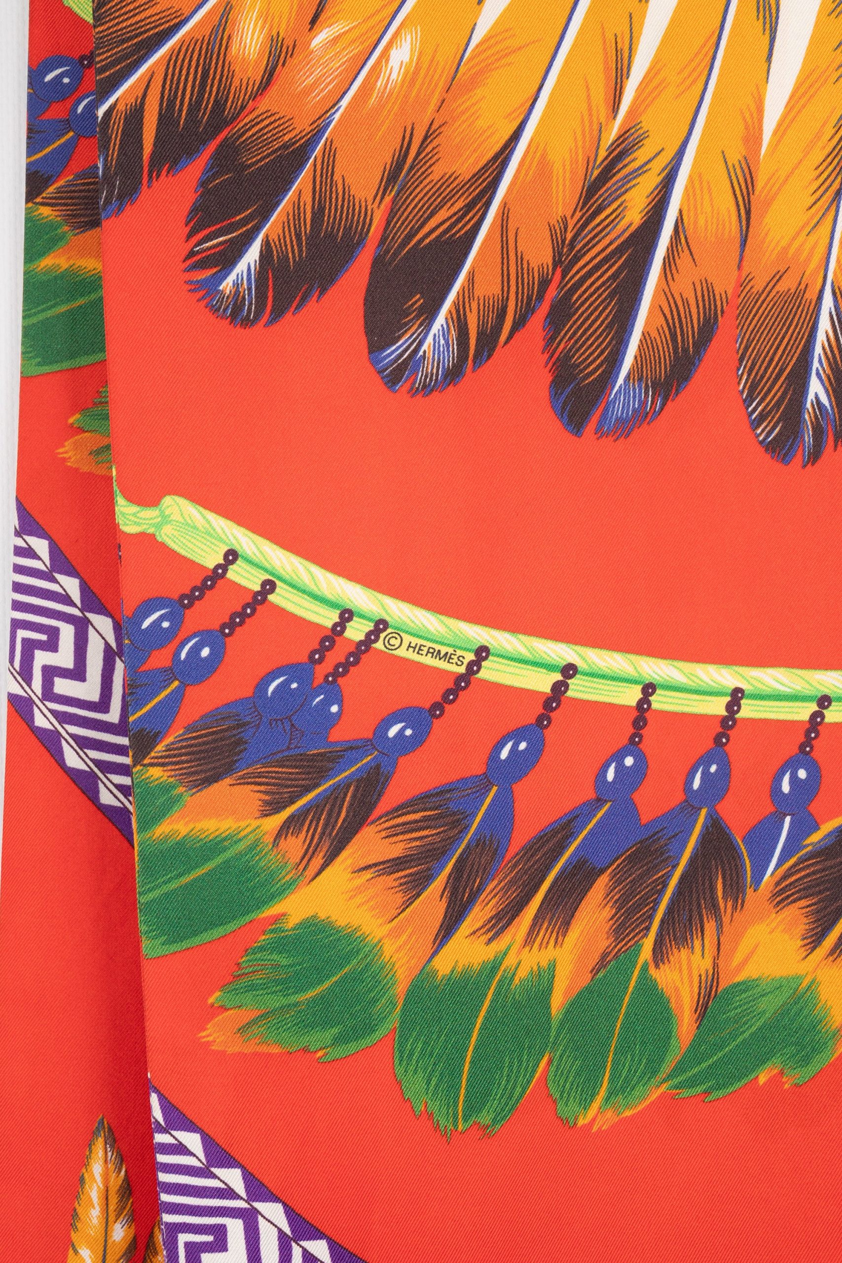 Echarpe en soie Hermès – Image 8