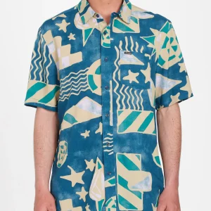 Chemise Hand Geo - AGED INDIGO