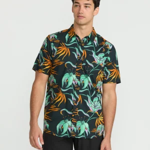 Chemise Brainmelter Floral - Black Green