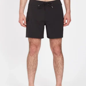 Boardshort Lido Solid Mod 16" Boardshort - BLACK