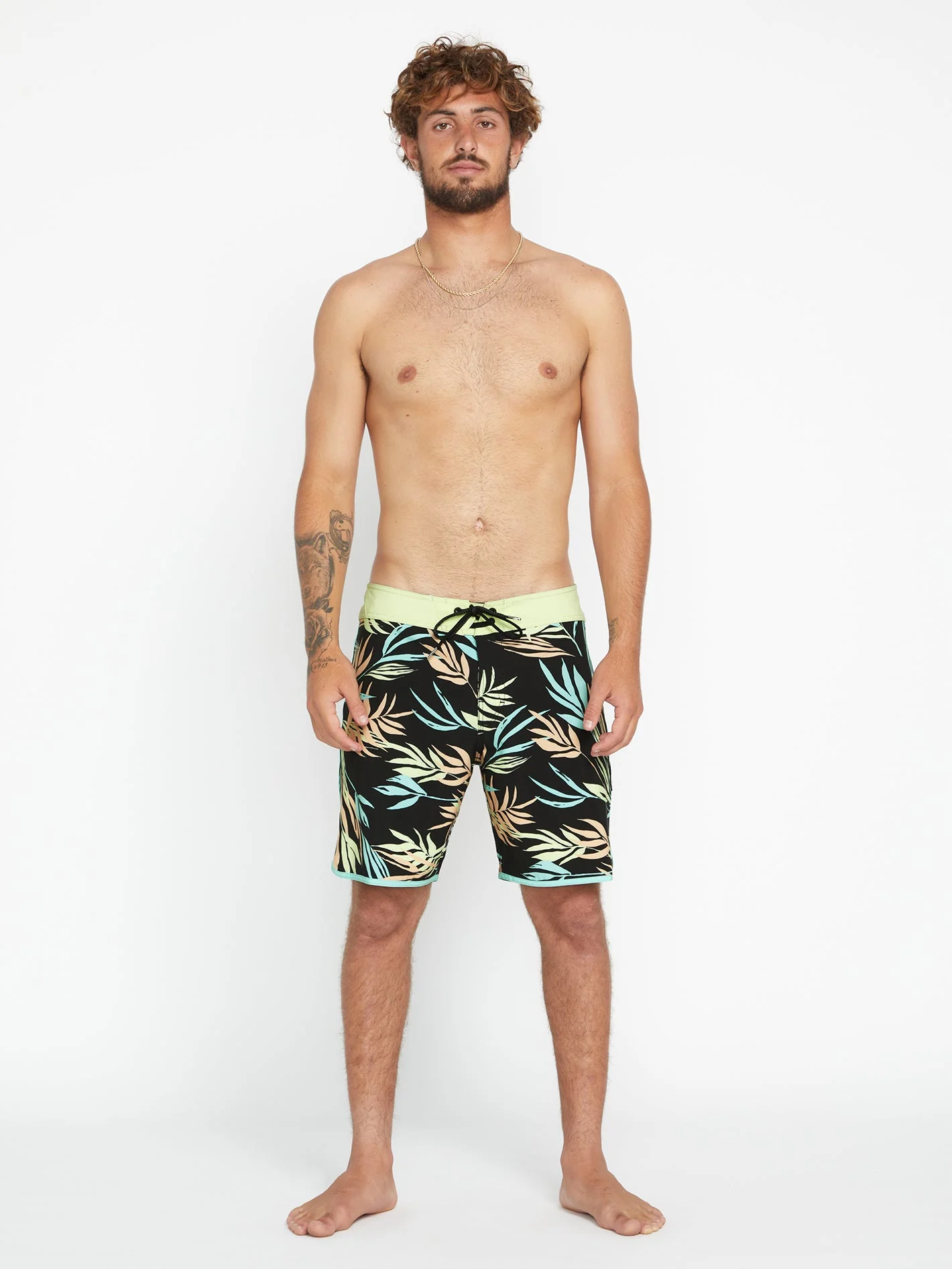 Boardshort Bleeding Leaf Mod 18" - BLACK – Image 2