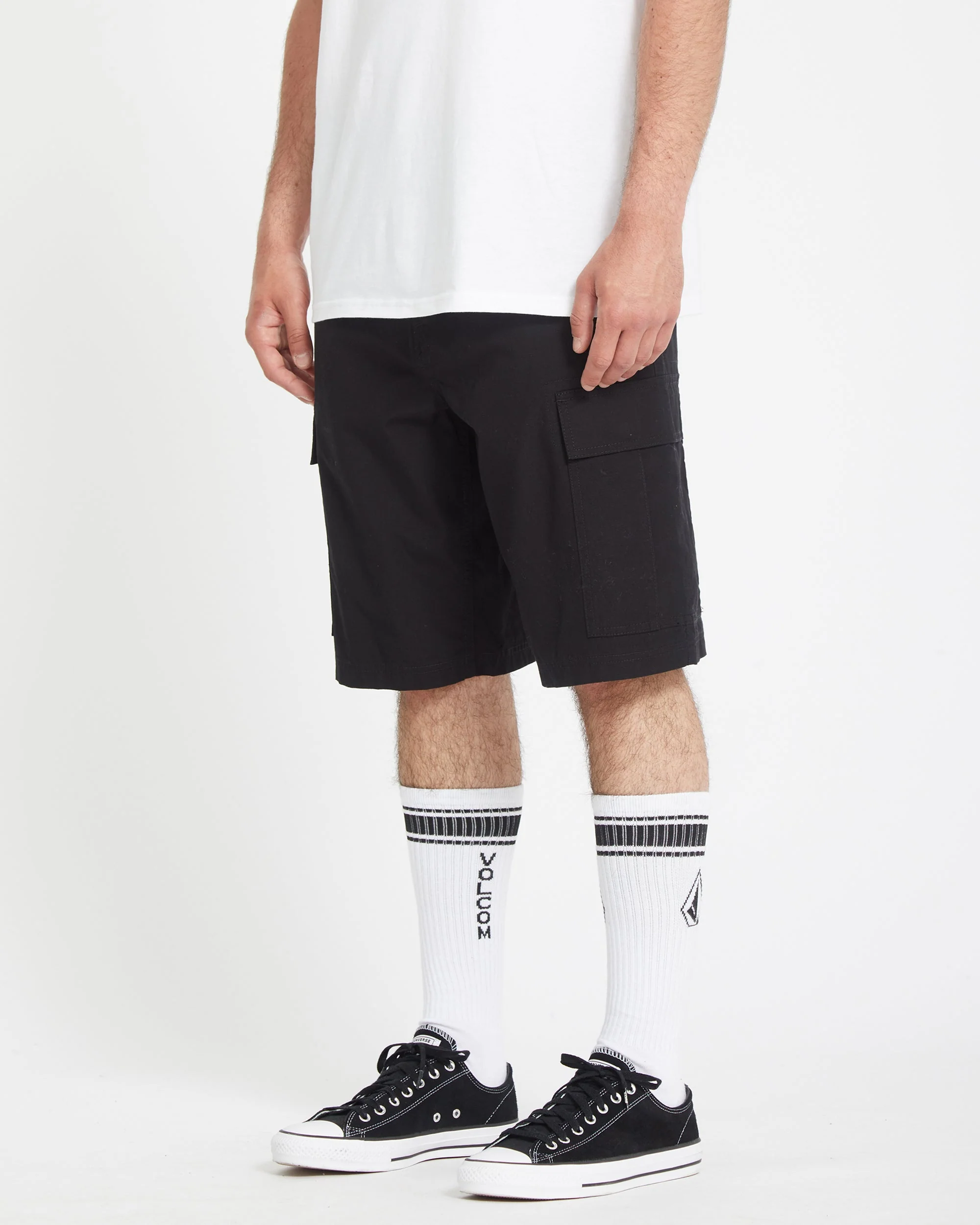 Short cargo Strange Tripper 22" - Black – Image 5