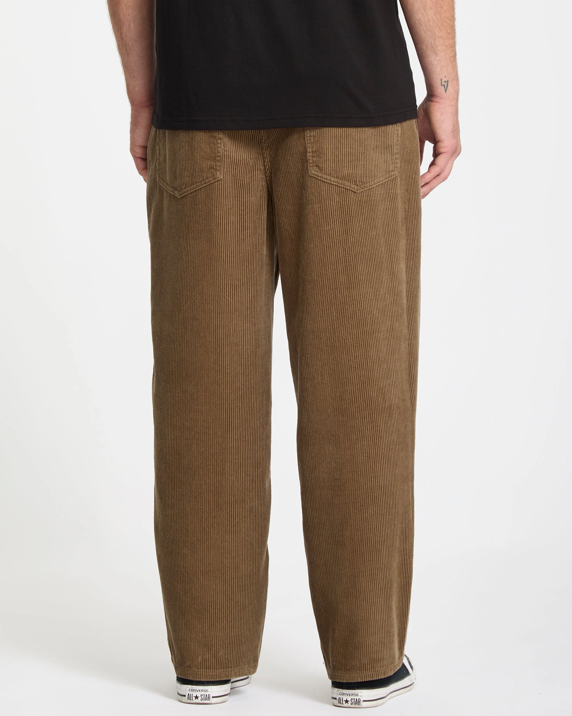 Pantalon Billow Tapered Corduroy - Ermine – Image 3