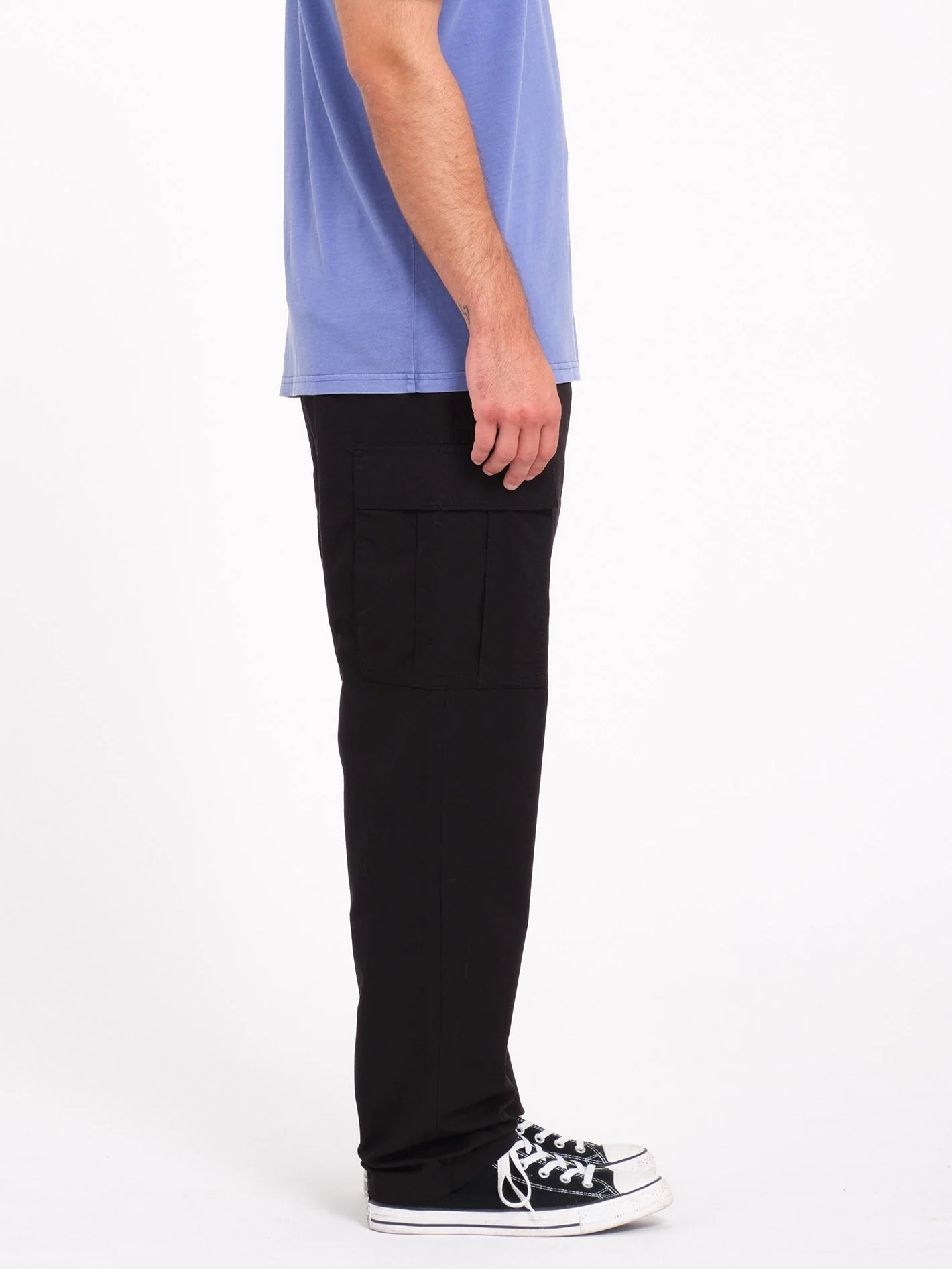 Pantalon Cargo Tapered Strange Tripper - BLACK – Image 4