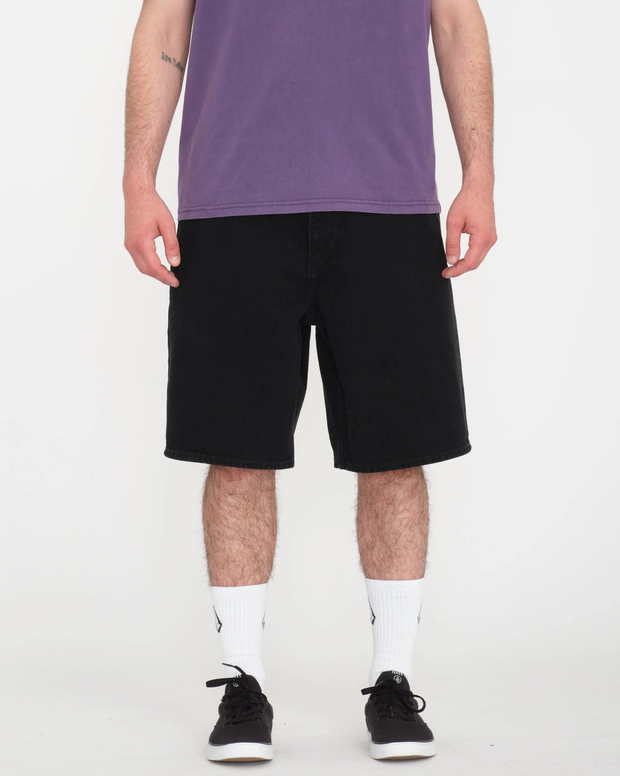 Short en denim Billow 22" - Black