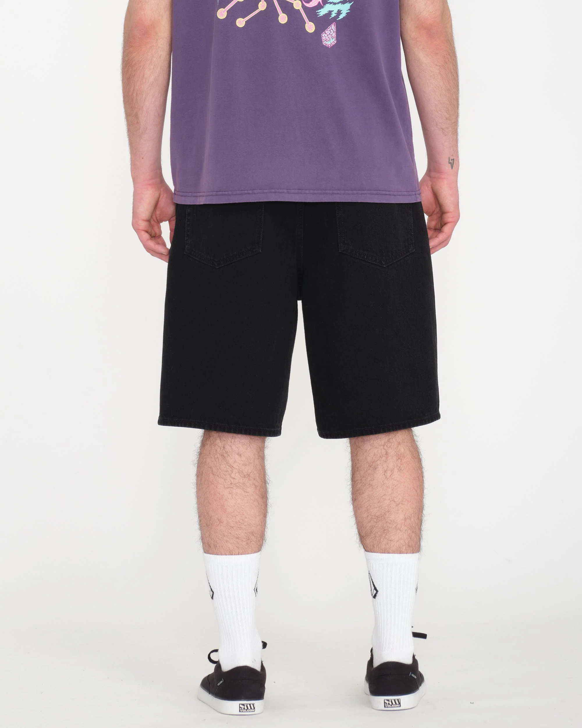 Short en denim Billow 22" - Black – Image 3