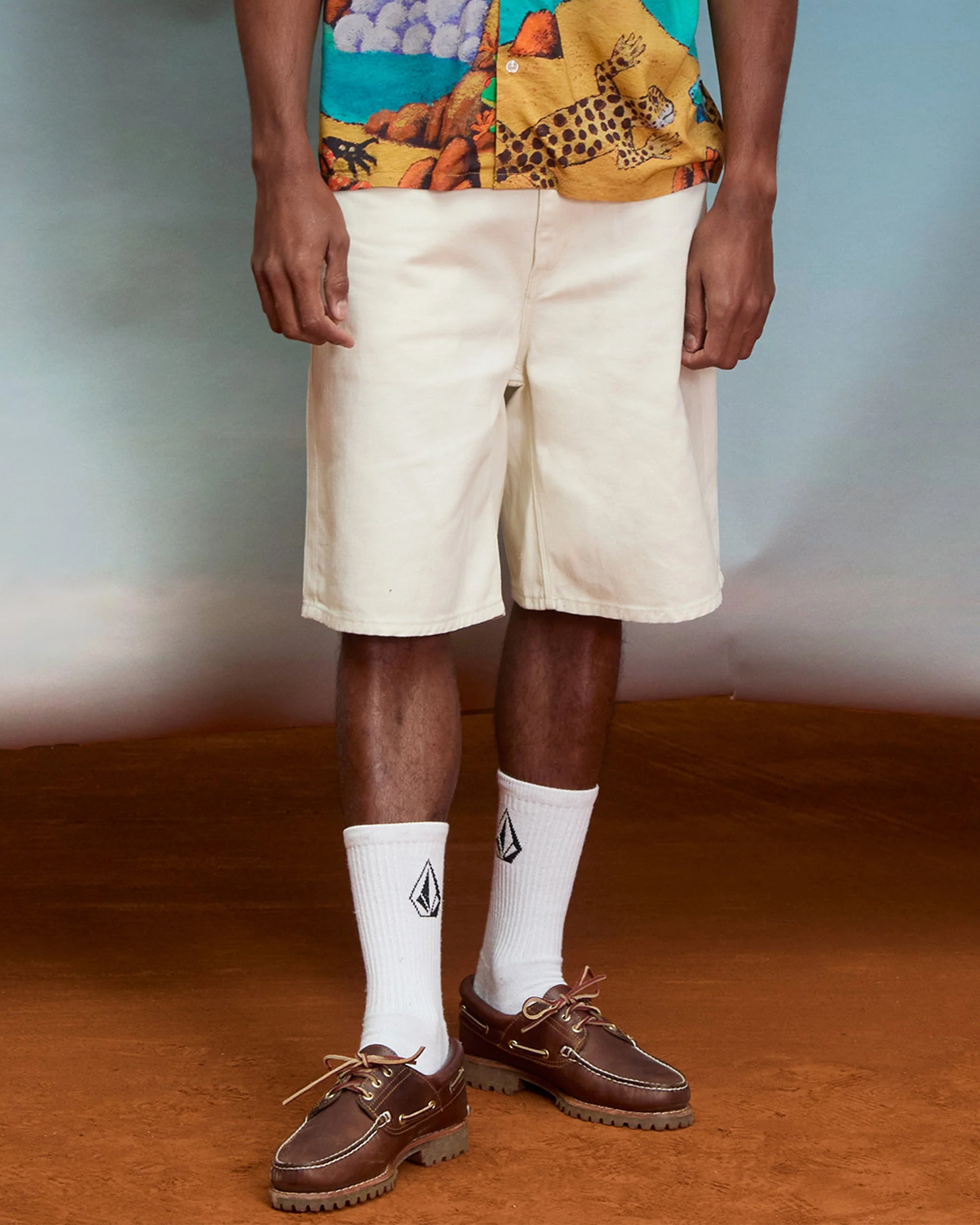 Short en denim Billow 22" - Dirty White