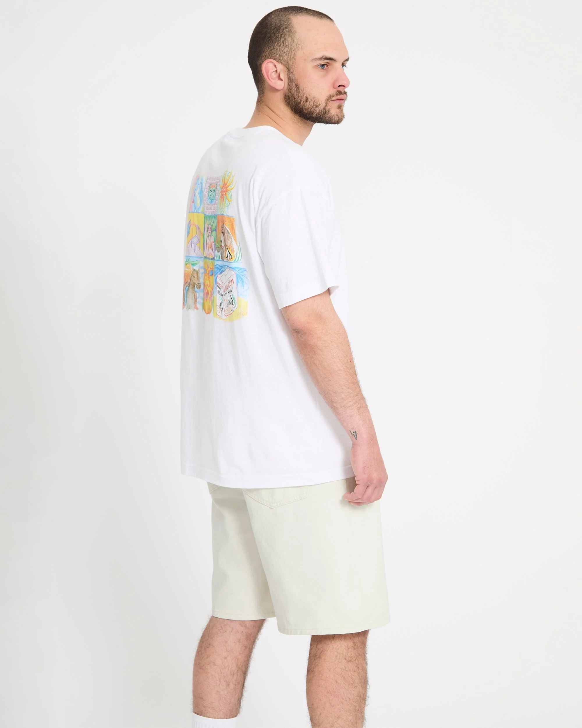 Short en denim Billow 22" - Dirty White – Image 9