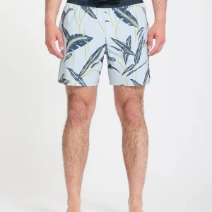 Boardshort Lido Print Trunk 16" - Light Blue Acid