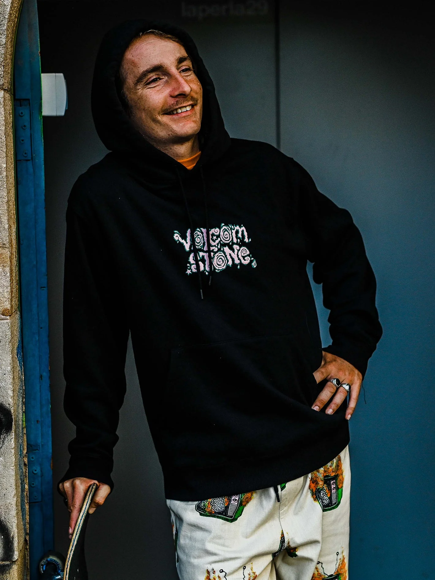 Sweat à capuche Justin Hager - BLACK