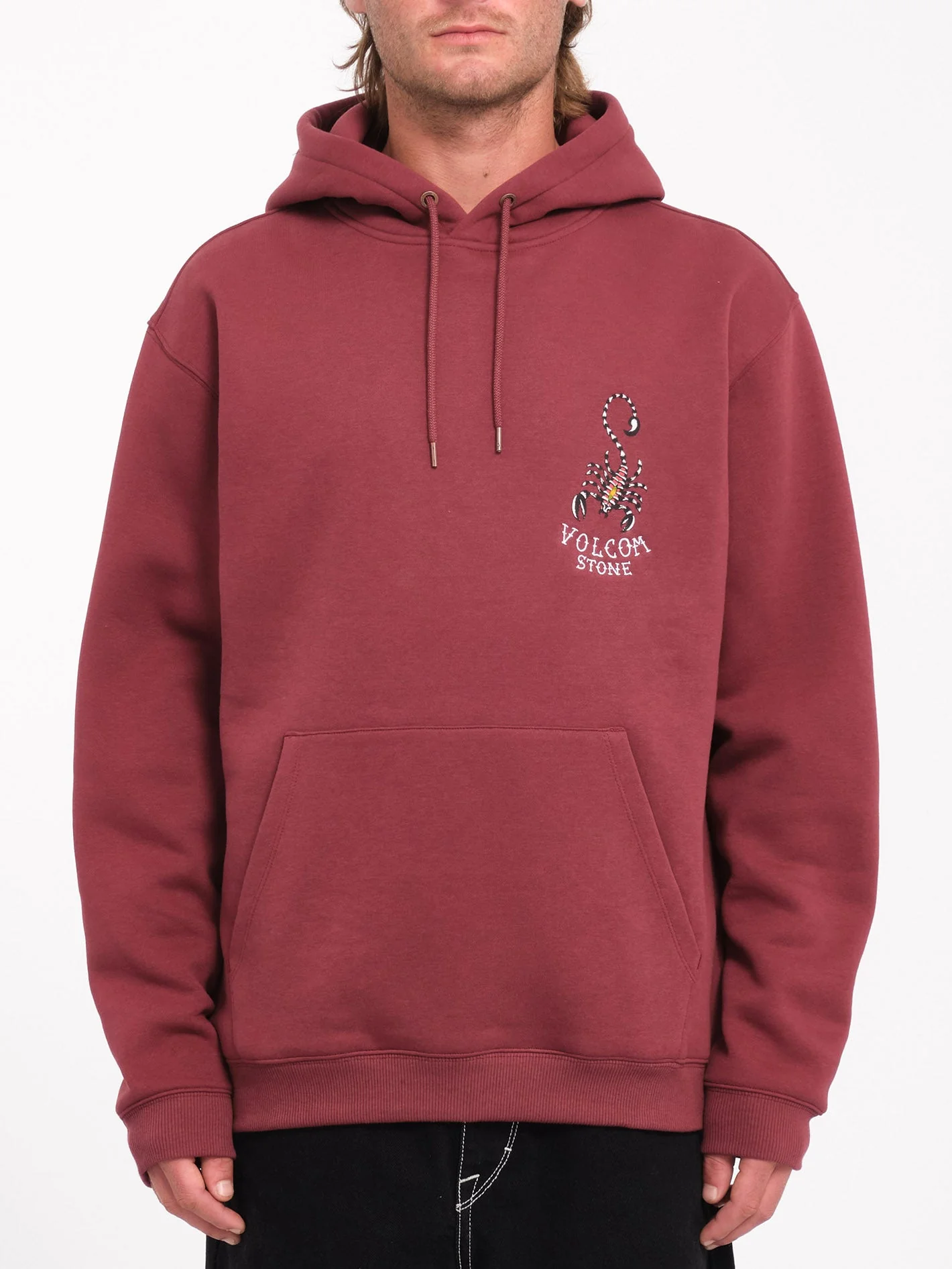 Sweat à capuche Lintell - MERLOT – Image 5