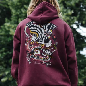 Sweat à capuche Lintell - MERLOT