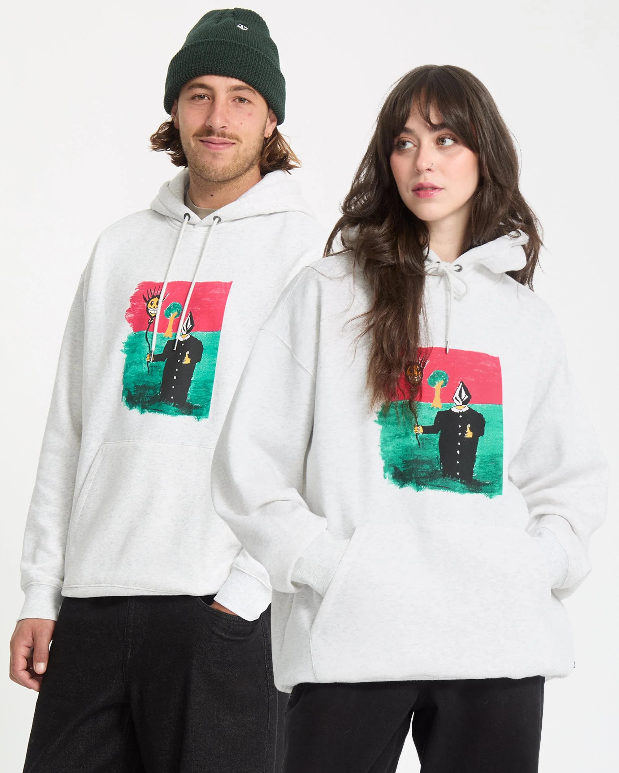 Sweat À Capuche Issam - Bone Heather