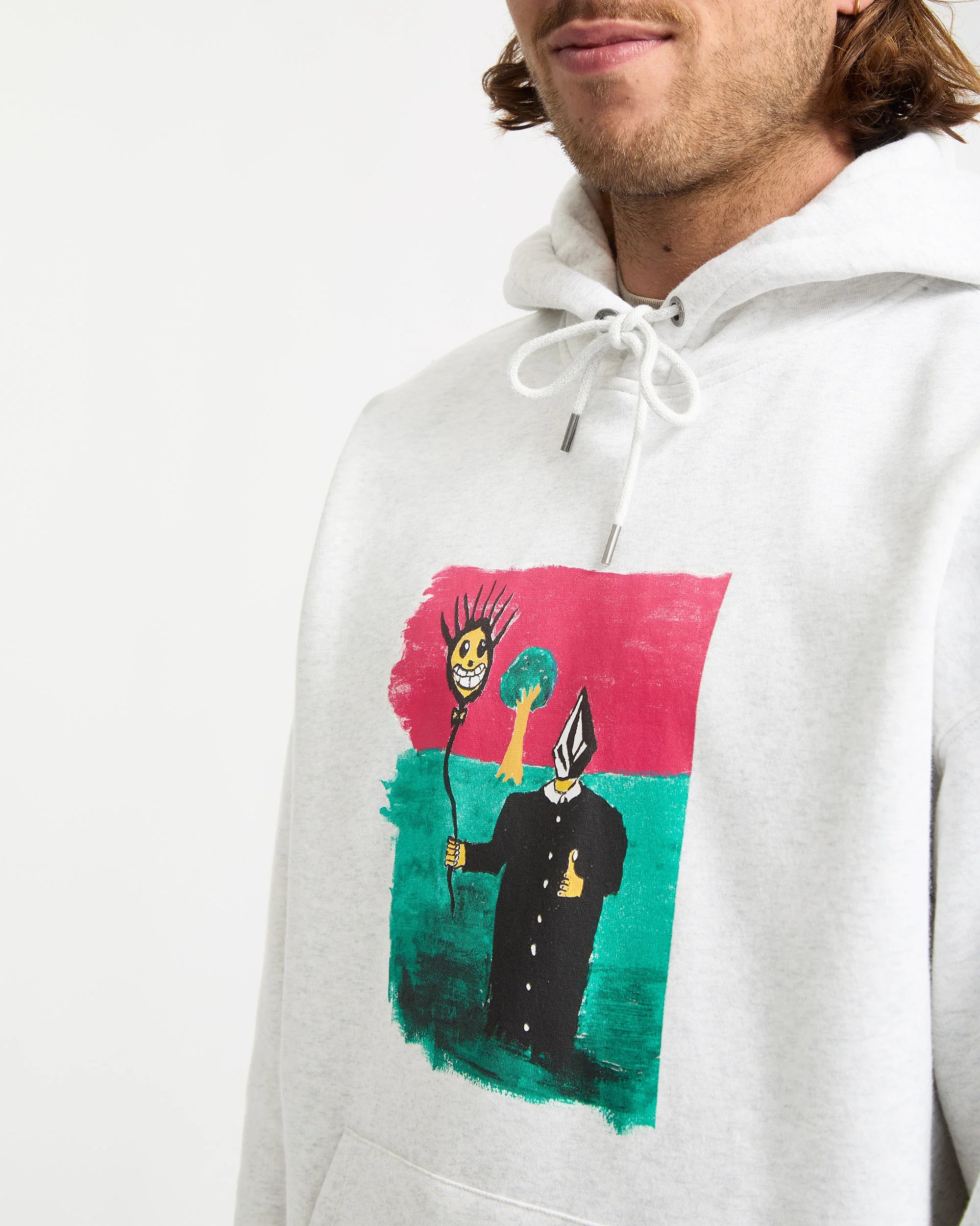 Sweat À Capuche Issam - Bone Heather – Image 6