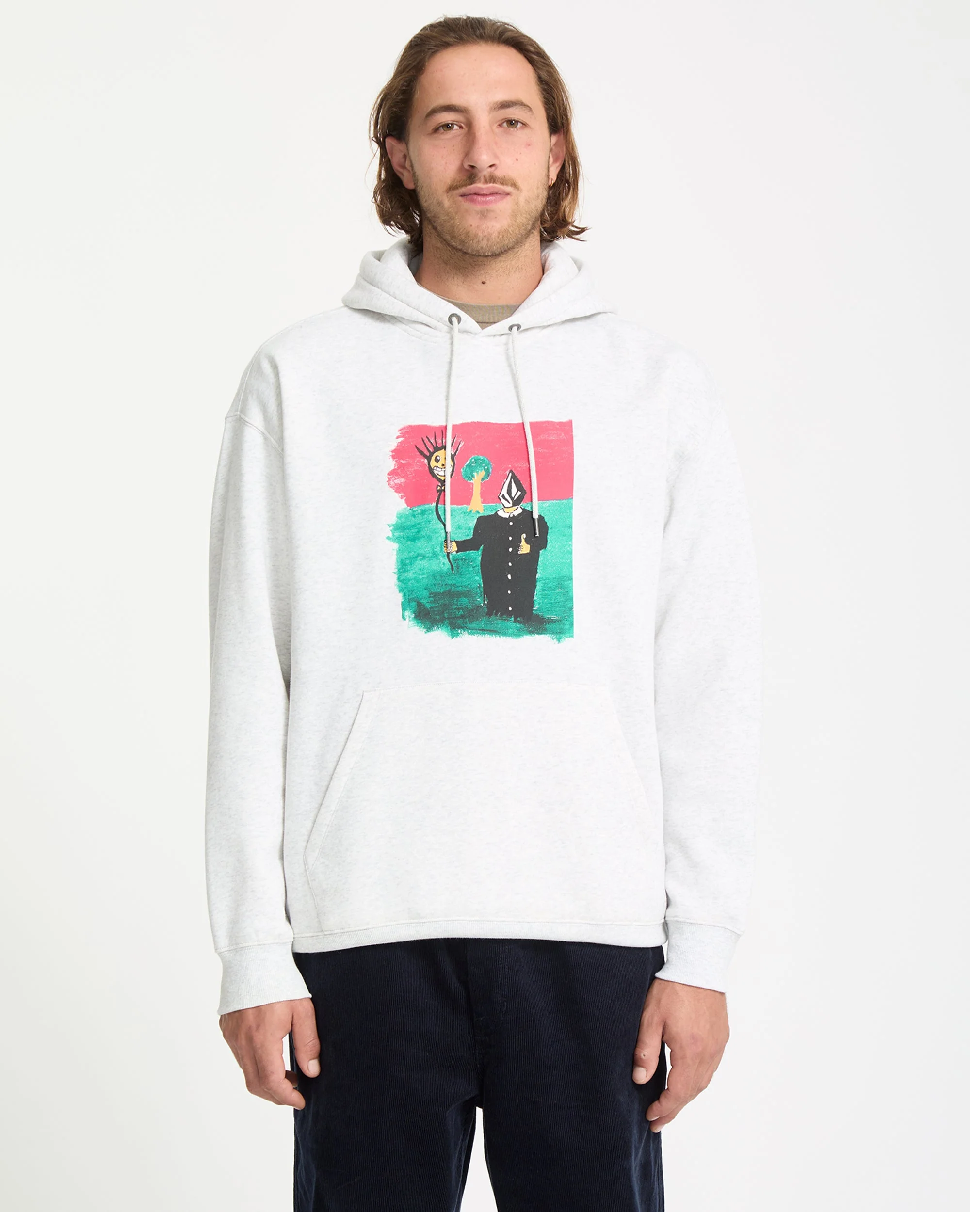 Sweat À Capuche Issam - Bone Heather – Image 3