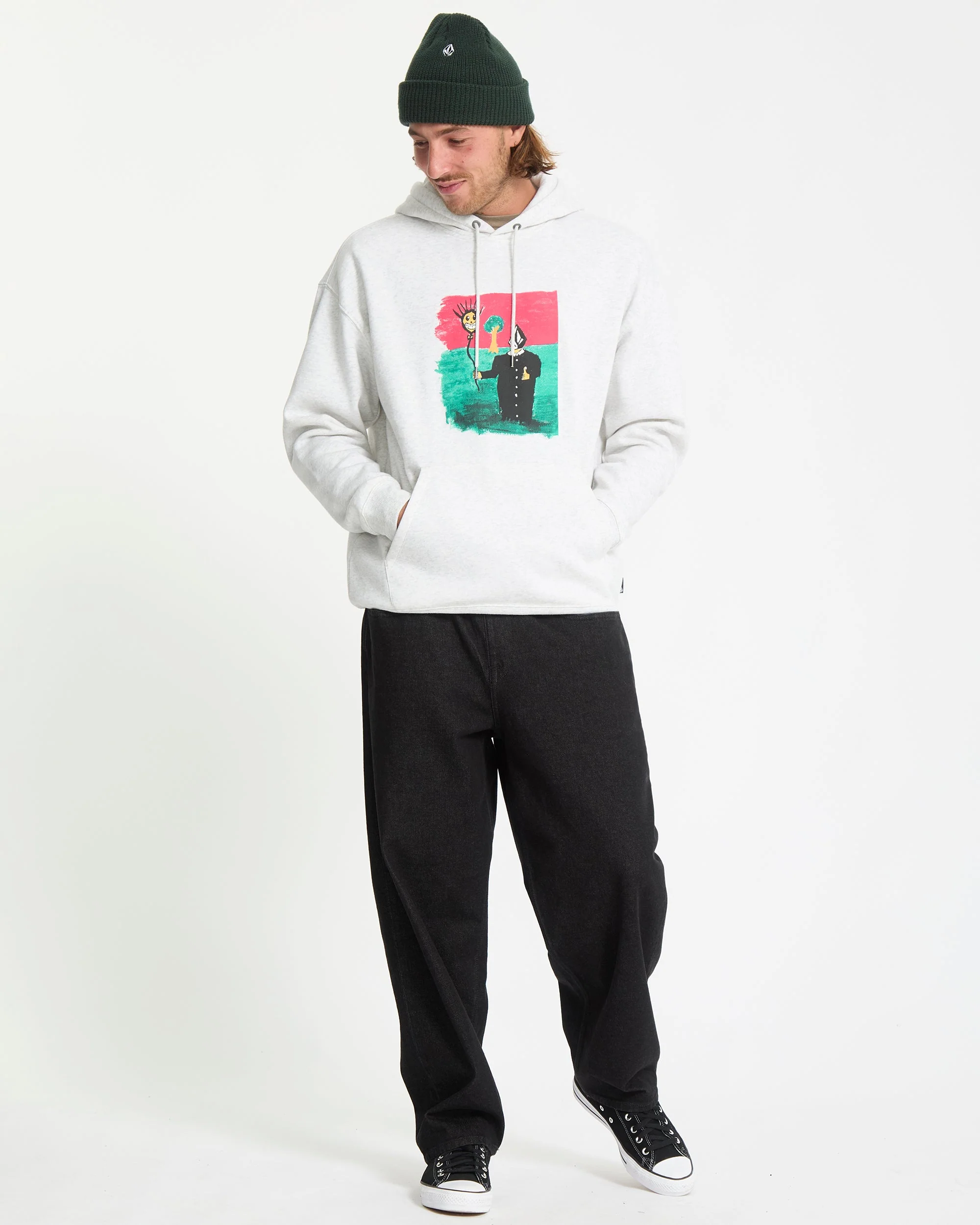 Sweat À Capuche Issam - Bone Heather – Image 8