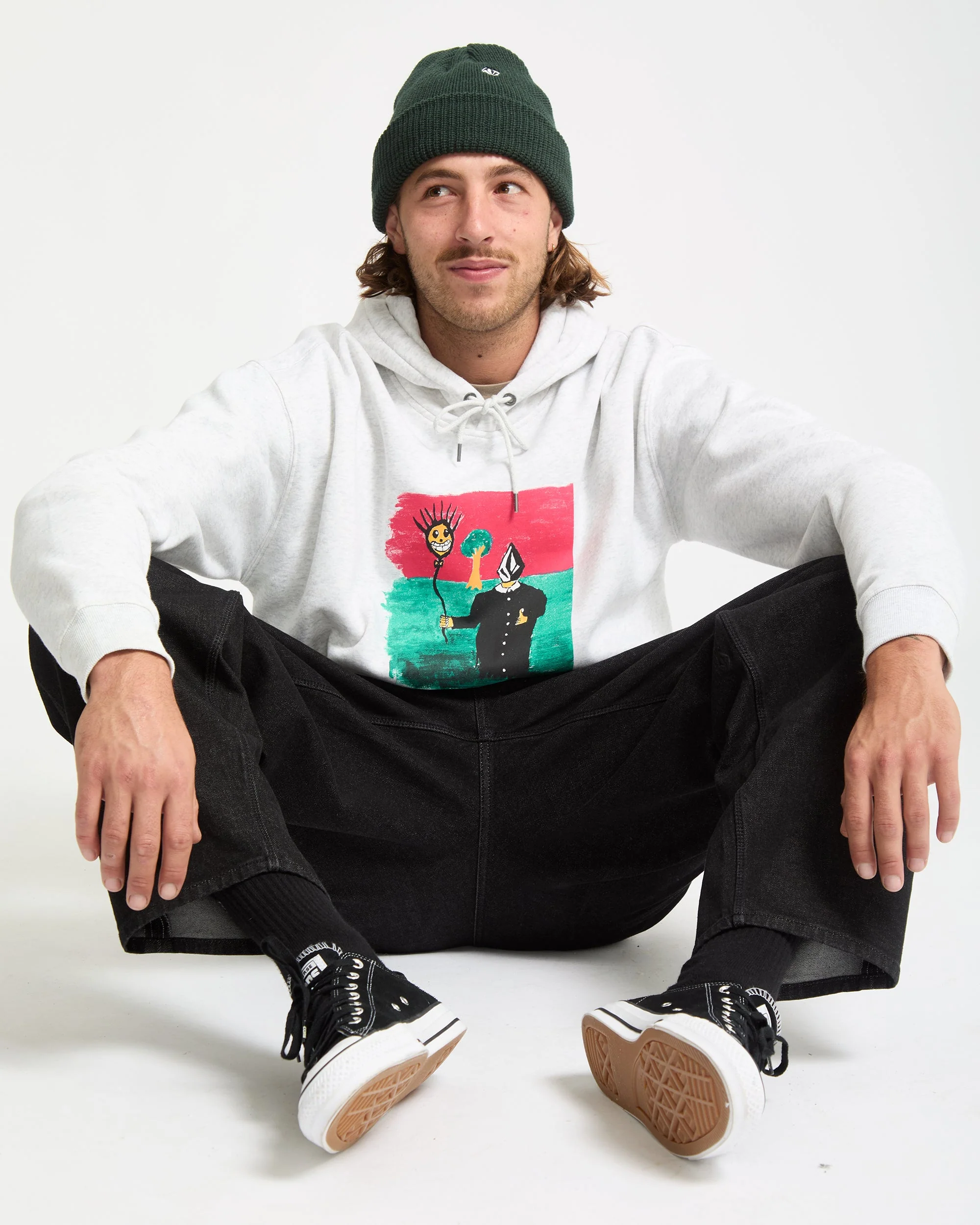 Sweat À Capuche Issam - Bone Heather – Image 9