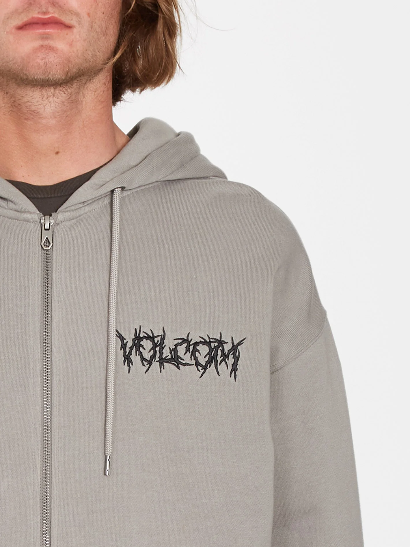 Sweat à capuche zippé Issanka - DUSK GREY – Image 5