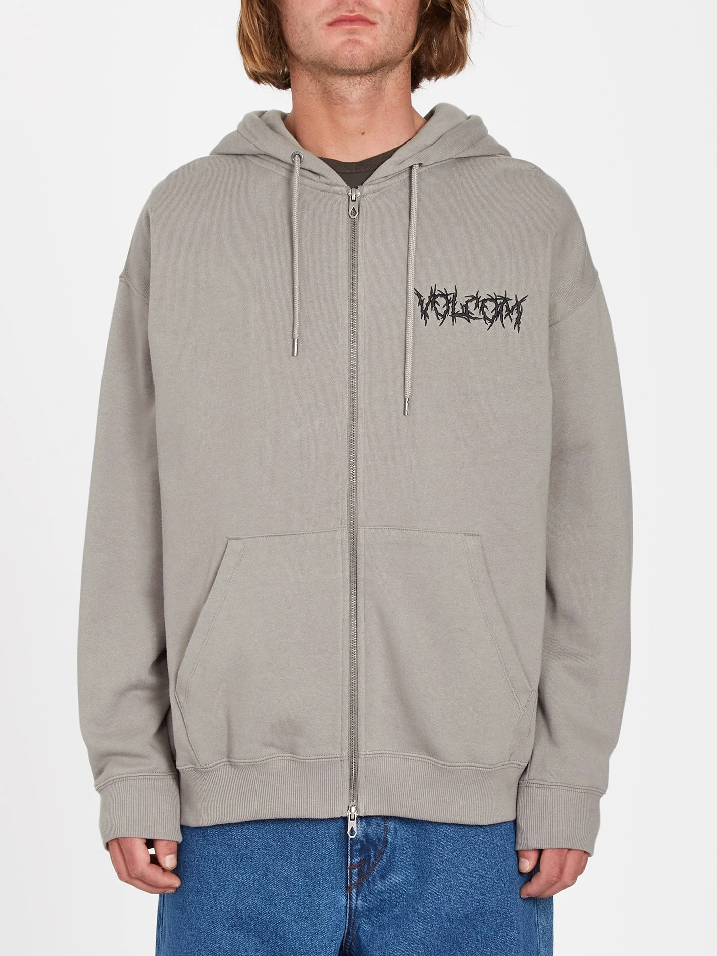 Sweat à capuche zippé Issanka - DUSK GREY