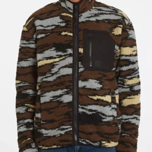 Sweat zippé Muzzer Fuzzar - BARK BROWN