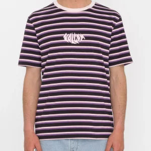T-shirt Stripe Rayeah - BLACK