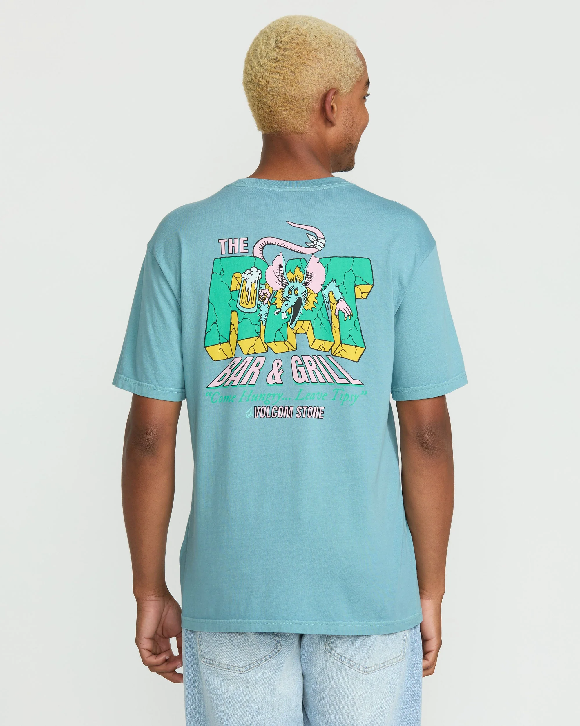 T-Shirt Rat Bar - Used Blue – Image 2