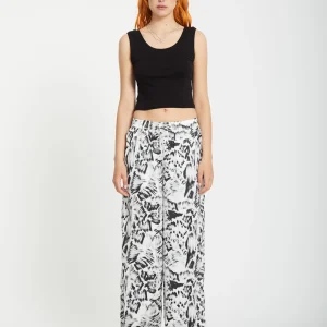 Pantalon Alix Elasticated Waist - BLACK WHITE
