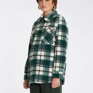 Veste en sherpa Silent - DARK PINE