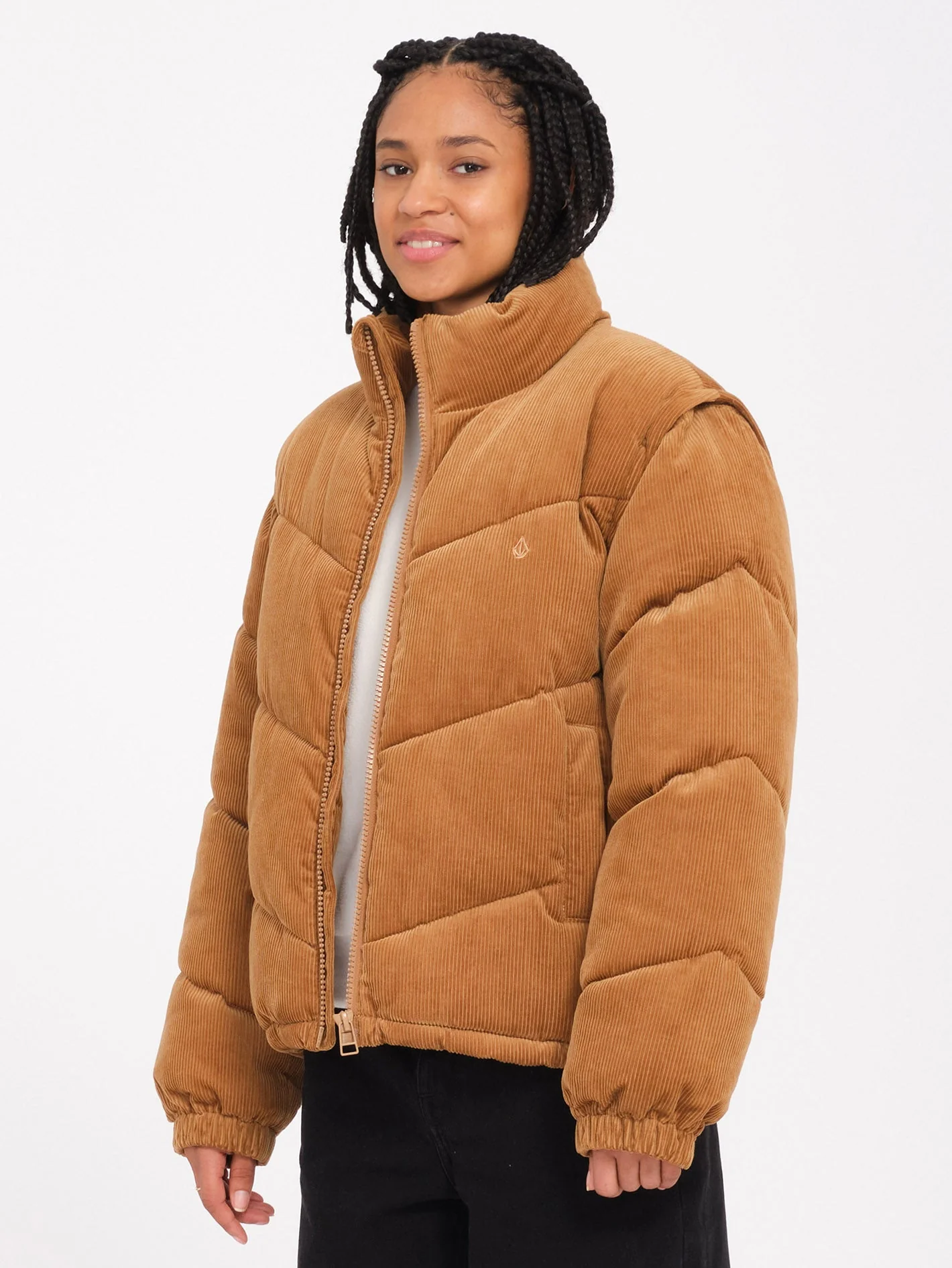Veste doudoune Cord'N Puff - VINTAGE BROWN – Image 3