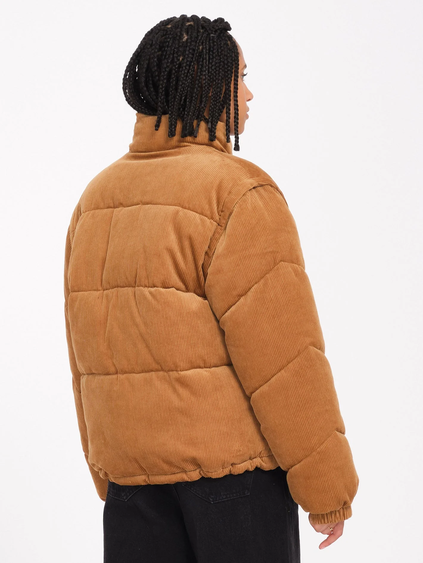 Veste doudoune Cord'N Puff - VINTAGE BROWN – Image 8