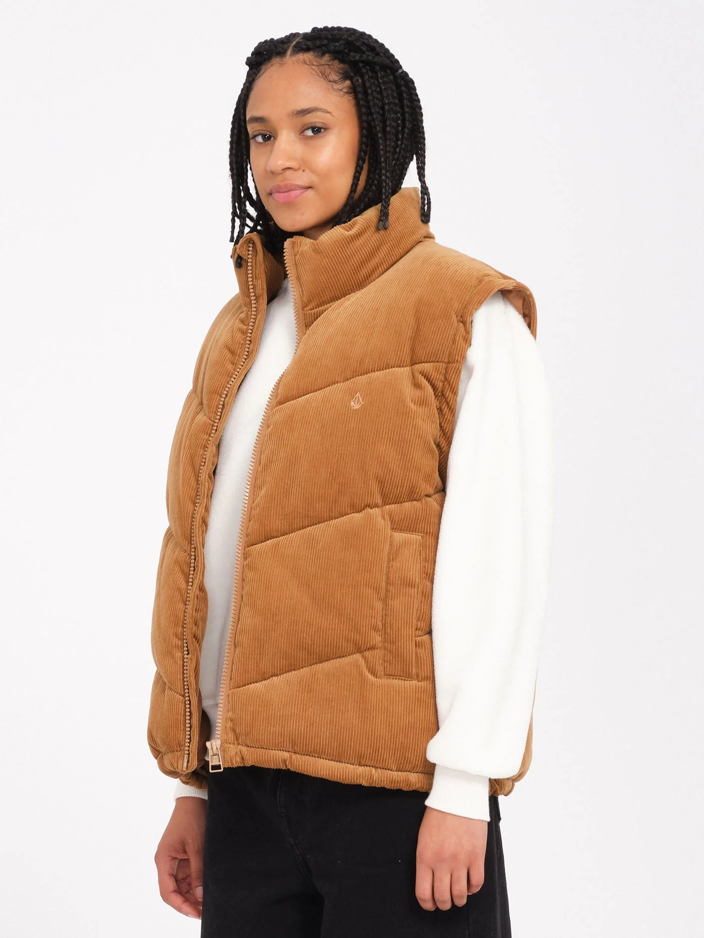Veste doudoune Cord'N Puff - VINTAGE BROWN – Image 2
